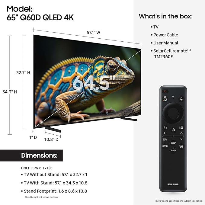 Samsung 65" QLED 4K Smart TV